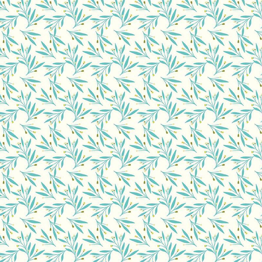 Riley Blake Designs Feed My Soul Leaves Cream C14554 - 3 YARD CUT Fabrics Riley Blake