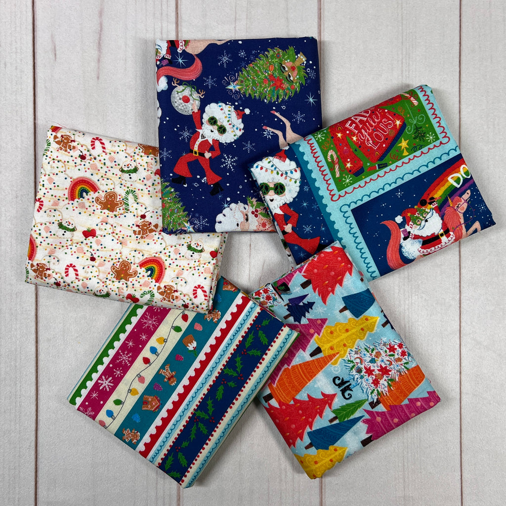 HoliDazzle Half Yard Bundle Fabrics 3 Wishes