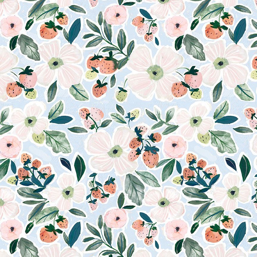 Strawberry Jam Floral - DCJ3063 Fabrics Dear Stella